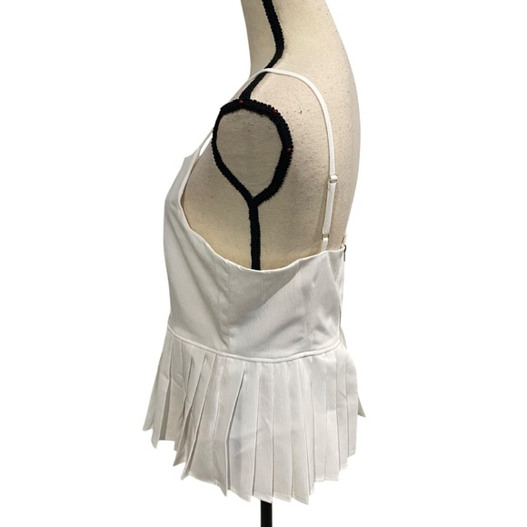 Glam White Cami Tank Chic Size Large NWT - Picture 3 of 10
